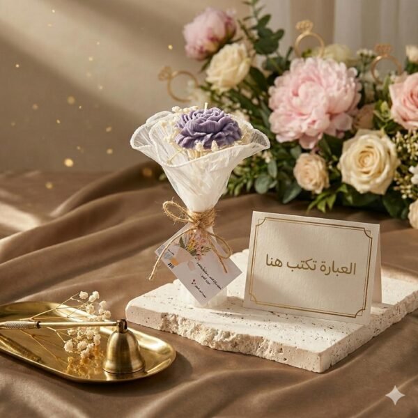 شمعة + عبارة